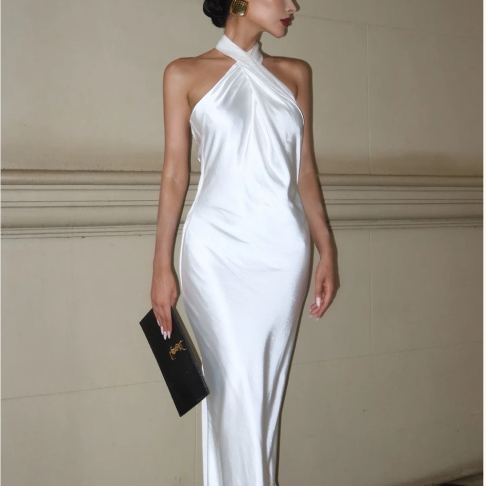 Laura Halter Satin Gown